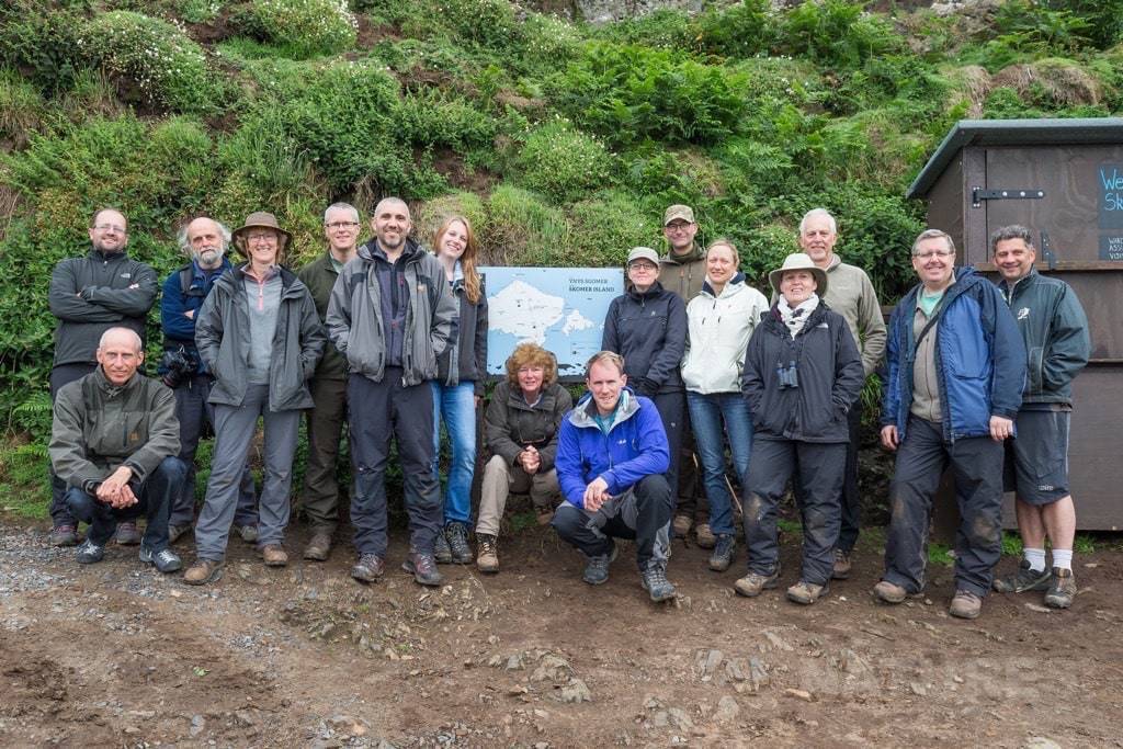 The Group At The Top Of The Steep Steps That Provide The Ascent To Skomer - Photographed During The Natureslens Skomer Puffins Photography Holiday