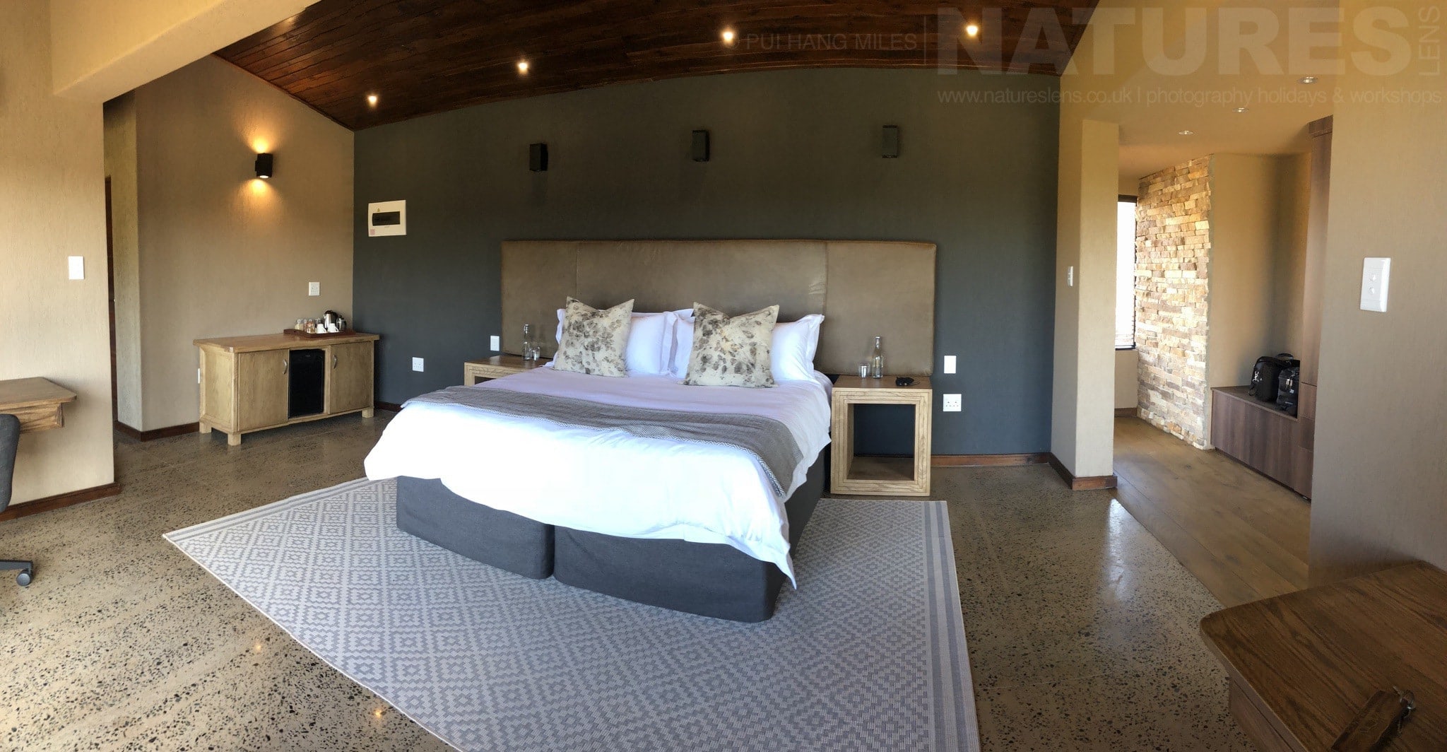 A Panoramic View Of One Of The Bedrooms At Zimanga Reserve The Location For The Natureslens Wildlife Of Zimanga Photography Holiday