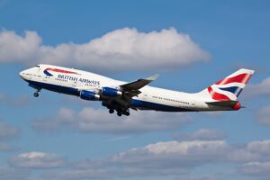 British Airways Plane Taking Off